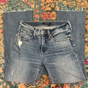 Lucky Brand AVA Mid Rise Crop Mini Boot Jeans | Medium Wash | Size 4/27R